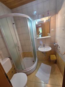 Koupelna v ubytování Apartman & Sobe Orhideja