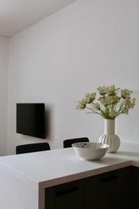 TV a/nebo společenská místnost v ubytování Apartmány Abacie