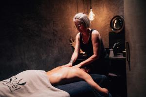 Lázně a/nebo wellness v ubytování Gîte "C'est mon Daim" - 4 personnes - jacuzzi et sauna