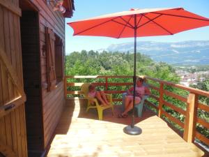 Vue générale sur la montagne ou vue sur la montagne depuis la maison de vacances