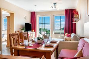 Χώρος καθιστικού στο Seeblicksuiten - Suite Seensucht