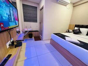 TV a/nebo společenská místnost v ubytování Hotel Sahara Express + 9 fotografií