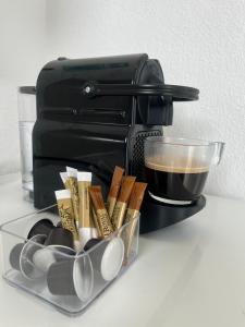 Comodidades para preparar café e chá em Bella Terra Nature Living