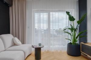 Część wypoczynkowa w obiekcie Apartament Family Green z garażem, klimatyzacją do 6 osób