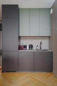 Kuchnia lub aneks kuchenny w obiekcie Apartament Family Green z garażem, klimatyzacją do 6 osób