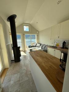 Η κουζίνα ή μικρή κουζίνα στο Stryn Fjord Cottage Faleide