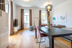 TV a/nebo společenská místnost v ubytování Apfelland Hideaways