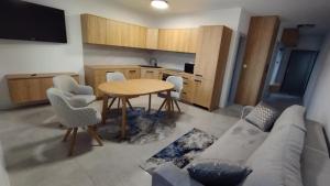 Kuchyň nebo kuchyňský kout v ubytování Apartmány Anami