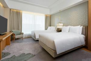 JW Marriott Hotel Nara的电视和/或娱乐中心