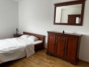 Posteľ alebo postele v izbe v ubytovaní Apartamenty Centrum