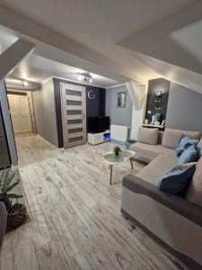 Posezení v ubytování Apartament Z Widokiem Na Wieżę