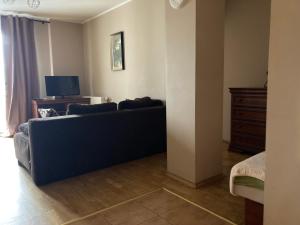 Televízia a/alebo spoločenská miestnosť v ubytovaní Apartamenty Centrum