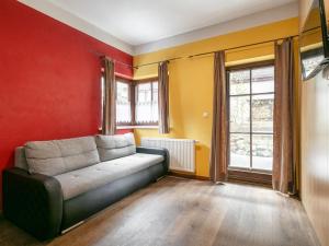 Χώρος καθιστικού στο Schweizerhof Edelweiß