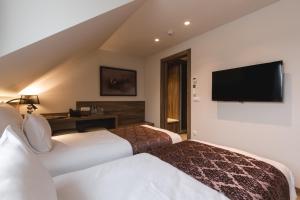 TV a/nebo společenská místnost v ubytování Guesthouse Grof