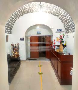 a room with a yellow line on the floor at Hotel San Francisco de Paula Ayacucho in Ayacucho +37 photos