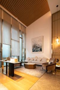 Posezení v ubytování Amanda Hotel堆谷里酒店