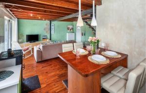 Televízia a/alebo spoločenská miestnosť v ubytovaní Holiday Home Valbandon 11