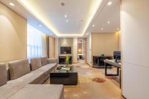 Χώρος καθιστικού στο Qingshan Hotel Baotou