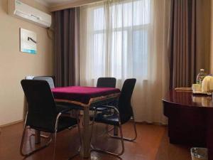 Posezení v ubytování GreenTree Inn Anhui Fuyang Funan East Huaihe Road Express Hotel