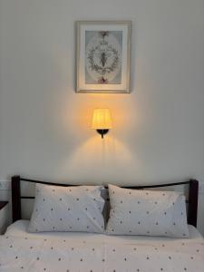 Postel nebo postele na pokoji v ubytování Apartmán U včelína