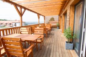 Balkón nebo terasa v ubytování Resort Zajíci ze Zaječí