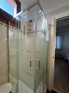 Koupelna v ubytování Hotel Cristallo