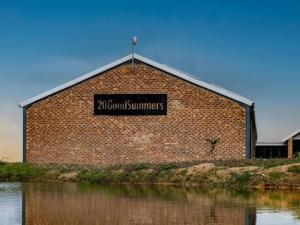 a brick building with a sign on the side of it at 20 Good Summers Farm Stay in The Crags