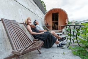 Balkón nebo terasa v ubytování Mount Fuji Panorama Glamping