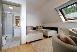 Koupelna v ubytování Zimmer u Apartment in Bad Gams Deutschlandsberg