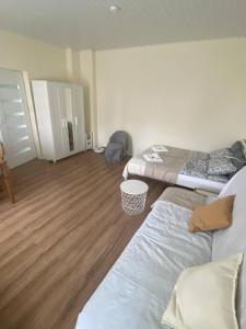 Ένα ή περισσότερα κρεβάτια σε δωμάτιο στο Apartament u Tereni