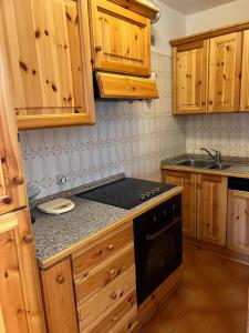 Kuchyň nebo kuchyňský kout v ubytování Menz campiglio