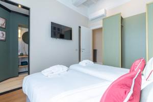 Кровать или кровати в номере Design Florence Suite in Florence