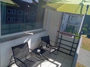Balkoni atau teres di Ferienwohnung