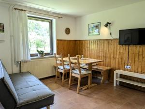 TV a/nebo společenská místnost v ubytování Apartma Andrej