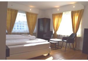 Voodi või voodid majutusasutuse Hotel Restaurant Krebs toas