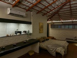 Kuchyň nebo kuchyňský kout v ubytování Boho's Hotel