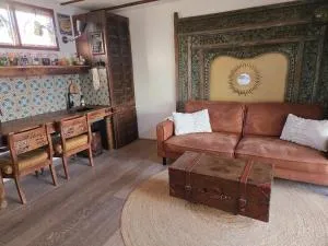 House boat studio with waterfront terrace