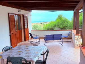 Balkón nebo terasa v ubytování Alloggio Vistamare