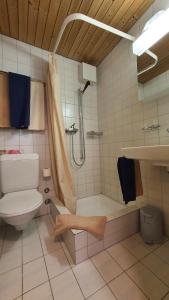 Koupelna v ubytování Hotel Suretta