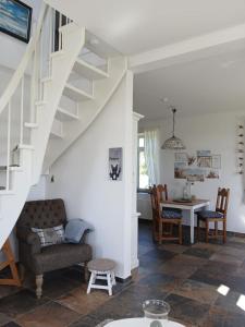 Posezení v ubytování Ferienwohnung Windlicht