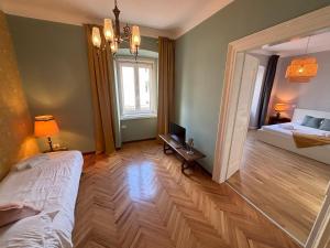 Postel nebo postele na pokoji v ubytování Sottosopra