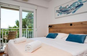 Postel nebo postele na pokoji v ubytování Apartman Zdravka