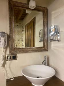 A bathroom at La Posada de Barro