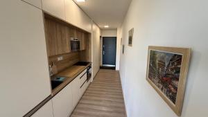 Η κουζίνα ή μικρή κουζίνα στο Modern 2-room apartment,balcony, Liptovský Mikuláš