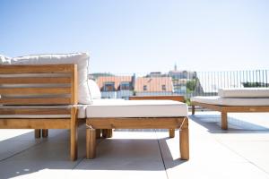 Balkón alebo terasa v ubytovaní Rodinný apartmán s výhledem na zámek