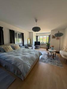 Postel nebo postele na pokoji v ubytování MTL Schweiz Apartments