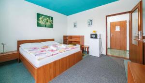 Voodi või voodid majutusasutuse Apartmány, Penzion, Wellness U zlaté rybky toas