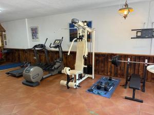 Posilňovňa alebo fitness centrum v ubytovaní Alpenlodge, Ferienwohnung 19