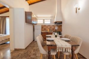 Kuchyňa alebo kuchynka v ubytovaní Kalamionas Studios & Apartments