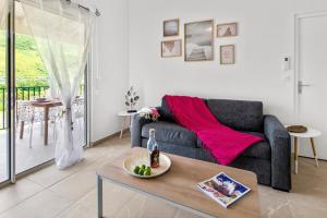 Et opholdsområde på Vue mer Ilet Pinel - Appartement 4p 1ch